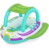 Bestway Çocuk Şişme Bot Gölgelikli Direksiyon 107X112 cm KZLD-BW34149 - Renkli