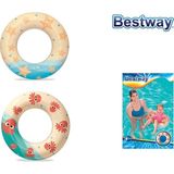 Bestway Deniz Simidi 61 cm Yıldızlar ve Ahtapot Temalı Çocuklar İçin Renkli ve Eğlenceli