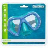 Bestway Dominator Çocuk Deniz Gözlüğü 3-7 Yaş Yüzücü Gözlük Mavi