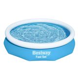 Bestway Fast Set Ayaklı Havuz Pompasız 305 x 66 cm, Mavi, Yuvarlak