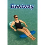 BESTWAY Fileli Deniz Yatağı - Yetişkinler için Şişme Su Hamakı – Baş Destekli Havuz Minderi-145x87 cm