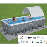 Bestway Gölgelikli Büyük Prefabrik Full Havuz Seti 549x274x132cm BW578 5619Q
