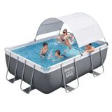 Bestway Gölgelikli Prefabrik Dikdörtgen Havuz Seti 282 cm x 196 cm x 84 cm BW592