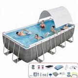 Bestway Gölgelikli Prefabrik Havuz Seti 488x244x122cm BW575 56996
