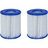 Bestway Havuz Aksesuarı Filtresi Kartuşu Typ (II) / Bestway 58094 Havuz Devir Daim Pompası Kartuşu 2'li Set - Mavi