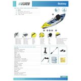 Bestway Hydro-Force 65178 Dash Elite X1 Tek Kişilik Kano Seti 3.35M X 92Cm X 30Cm