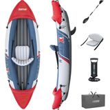 Bestway Hydro-Force Rapid X1 Tek Kişilik Kano Seti 2.90m x 91cm Gri - Kırmızı Renkli Dayanıklı Malzeme 65176