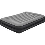 Bestway Kendinden Yastıklı Çift Kişilik Şişme Yatak 203X52X46CM, Elektrikli Pompa Entegreli - Seçenek 1 - Altın - Gri