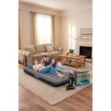 Bestway Konforlu Şişme Yatak Seti, El Pompası ve Yastık Hediye 191X137X22CM - Seçenek 1 - Altın - Gri