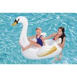 Bestway Kuğu Binici Şişme - Şişme Kuğu Binici Bot Deniz - Kuğu Binici Havuz - Kuğu Şişme Swan 122X122 Cm. - Beyaz - Kuğu - 122 x 122 cm