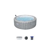 BESTWAY Lay-Z-Spa® Bali Smart AirJet™ 6001N Enerji Tasarruflu Şişme Spa Havuzu, Mobil Uygulama Kontrollü, 4-
