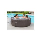 BESTWAY Lay-Z-Spa® Dominica Smart HydroJet™ 6001S Enerji Tasarruflu Şişme Spa Havuzu, Mobil Uygulama Kontrol