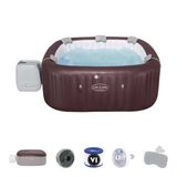 Bestway Lay-Z-Spa Maldives Smart Hydrojet Pro 6001U Enerji Tasarruflu Şişme Spa Havuzu, Mobil Uygulama Kontrollü, 5-7 Kişilik