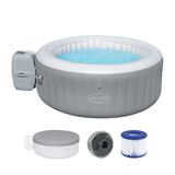 Bestway LAY-Z-SPA St. Lucia AirJet™ Jakuzi, 170 x 66 cm, 2-3 kişilik, yuvarlak, gümüş gri