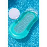 Bestway Lux Fileli Deniz Yatağı - Hydroluxe Lounge Fileli Yatak - Fileli Koltuk Yatak Şişme - Şişme Deniz Yatağı 160X84 Cm. - Turkuaz - 160 x 84 cm