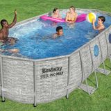 BESTWAY ® Power Steel™ Vista Serisi 2- Prefabrik Yer Üstü Havuz Seti 5,49 m x 2,74 m x 1,22 m