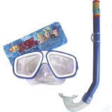 Bestway Renkli Çocuk Deniz Seti, Maske ve Snorkel ile Eğlence Dolu Aktiviteler - 0 - 12 Ay - Azur Mavi