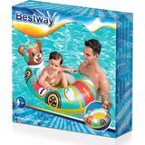 Bestway Sevimli Hayvanlar Çocuk Botu - Çocuklar İçin Deniz Havuz Plaj İçin İdeal Çocuk Botu - 109X69 Cm