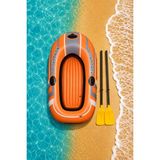 Bestway Şişme Kürekli Binici Bot Seti - Tek Kişilik Kürekli Şişme Bot Set - Havuz ve Deniz Binici Bot Kondor 1000 - 155X97 Cm. - Turuncu - Kondor 1000 / 155 x 97 cm