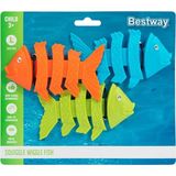 Bestway Squiggle Wiggle Balık Dalış Oyuncakları Su Altı Oyunu Renkli Dalış Eğitimi Havuz Deniz Oyuncak - Çok Renkli - 7+ Yaş