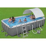 Bestway Steel Pro Max Gölgelikli Prefabrik Havuz Seti 5,49 M X 2,74 M X 1,22 M 56465 Bw590