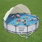 Bestway Steel Pro Max Yer Üstü Gölgelikli Prefabrik Havuz Seti 366Cm X 76Cm 56416 Bw607