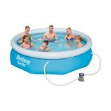Bestway Üç Katmanlı Dayanıklı PVC Şişme Aile Havuzu 305x76 cm – Super Tough Malzeme, Uzun Ömürlü Kullanım