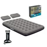 Bestway Ultra Queen 2 Kişilik Şişme Yatak + El Pompası Ve Yastık Hediyeli 191X137x22cm 671Gz Bw146