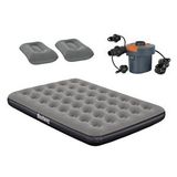 Bestway Ultra Queen 2 Kişilik Şişme Yatak + Elektrikli Pompa Ve Yastık Hediyeli 191X137x22cm 671Gz Bw145