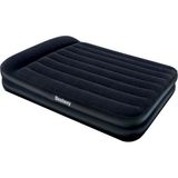 Bestway Yüksek Konforlu Çift Kişilik Şişme Yatak ve Pompa, 203X152X46CM - Seçenek 1 - Ahşap