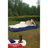 Bestway Yüksek Konforlu Tek Kişilik Tek Katlı Şişme Yatak ve Yastık 185X76CM - Seçenek 1 - Açık Bej