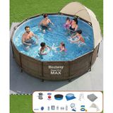 Bestway Yuvarlak Prefabrik Gölgelikli Full Havuz Seti 366X100cm Bw573 56709