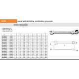 Beta 142SN-7 Mafsallı Cırcır Anahtar Ürün Kodu 001420207