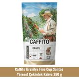 Beta Caffito Caffito Brezilya Fine Cup Santos - Yöresel Çekirdek Kahve 250 G - 1 Adet