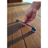 Beta Çizgili Antrasit Alüminyum Metal Lüks Modern Mobilya Çekmece Mutfak Dolabı Kulpu 160MM-192MM - 1 Adet