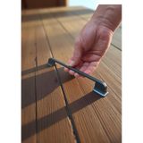 Beta Çizgili Antrasit Alüminyum Metal Lüks Modern Mobilya Çekmece Mutfak Dolabı Kulpu 160MM-192MM - 5 Adet