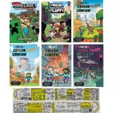 Beta Kids Minecraft Manga + Frigiel ve Fluffy Minecraft Çizgi Roman + Çaylak Savaşçının Güncesi 1-2-3-4 Toplam 6 Cilt Set + Özel Cetvel