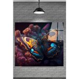Beta Moda Hub 4K Kelebek Cam Tablosu