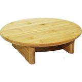 Beta Moda Hub Ahşap Kesim Tahtası Panosu 30 Cm. Yuvarlak Bambu Ayaklı ROYALEKS-10506