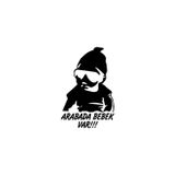 Beta Moda Hub Arabada Bebek Var Cool Oto Sticker Siyah 20 X 30 Cm