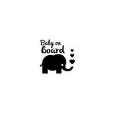 Beta Moda Hub Arabada Bebek Var Fil Oto Sticker 15 X 13 Cm