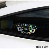 Beta Moda Hub Baby On Board Arabada Bebek Var El İzi Hologram Oto Sticker