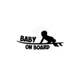 Beta Moda Hub Baby On Board Arabada Bebek Var Oto Sticker Siyah 20*7 Cm