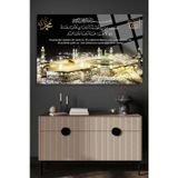 Beta Moda Hub Bakara 201. Ayet Kabe Manzaralı 4Mm Lüks Kırılmaz Temperli Yüksek Çözünürlüklü Cam Tablo