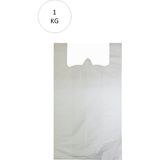 Beta Moda Hub Beyaz Atlet Poşet Mini Boy 20X34 cm Takriben 235 Adet 1 kg - 20 x 34 cm