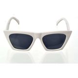 Beta Moda Hub Beyaz Çerçeve Cat Eye Kadın Güneş Gözlüğü