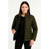 Beta Moda Hub Bomber Mont Ceket – Su Itici Kumaş, Kapitone Astarlı, Fermuarlı, Kışlık - Haki