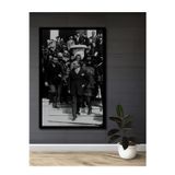 Beta Moda Hub Çerçeve Görünümlü Mustafa Kemal Atatürk Tarihi An Ahşap Dekoratif Tablo