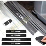 Beta Moda Hub Chevrolet Cruze İçin Uyumlu Aksesuar Oto Bagaj Ve Kapı Eşiği Sticker Karbon