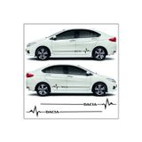 Beta Moda Hub Dacıa Duster İçin Uyumlu Aksesuar Yan Şerit Oto Ritim Sticker